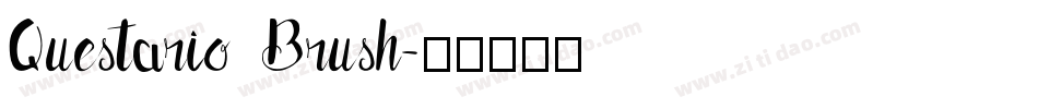 Questario Brush字体转换